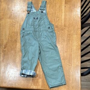 OshKosh B'gosh Green Overalls Durable Cotton Bib-Style